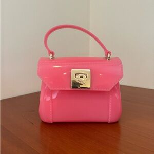FURLA | NWOT | Pink Candy Mini Rubber Crossbody Bag